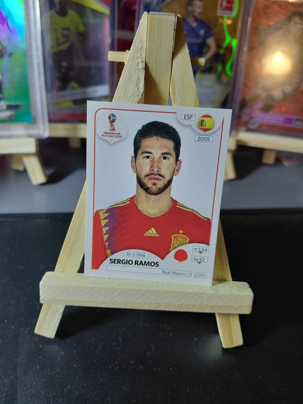 sergio ramos (spanje) panini wk 2018, Ophalen of Verzenden, Nieuw, Buitenlandse clubs, Poster, Plaatje of Sticker