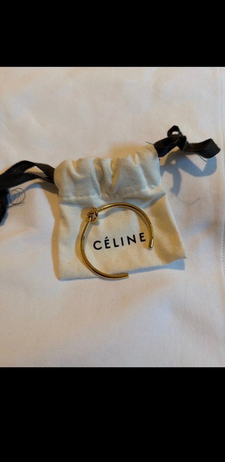 Céline knot bracelet in brands with gold finish, Ophalen of Verzenden, Zo goed als nieuw, Overige merken