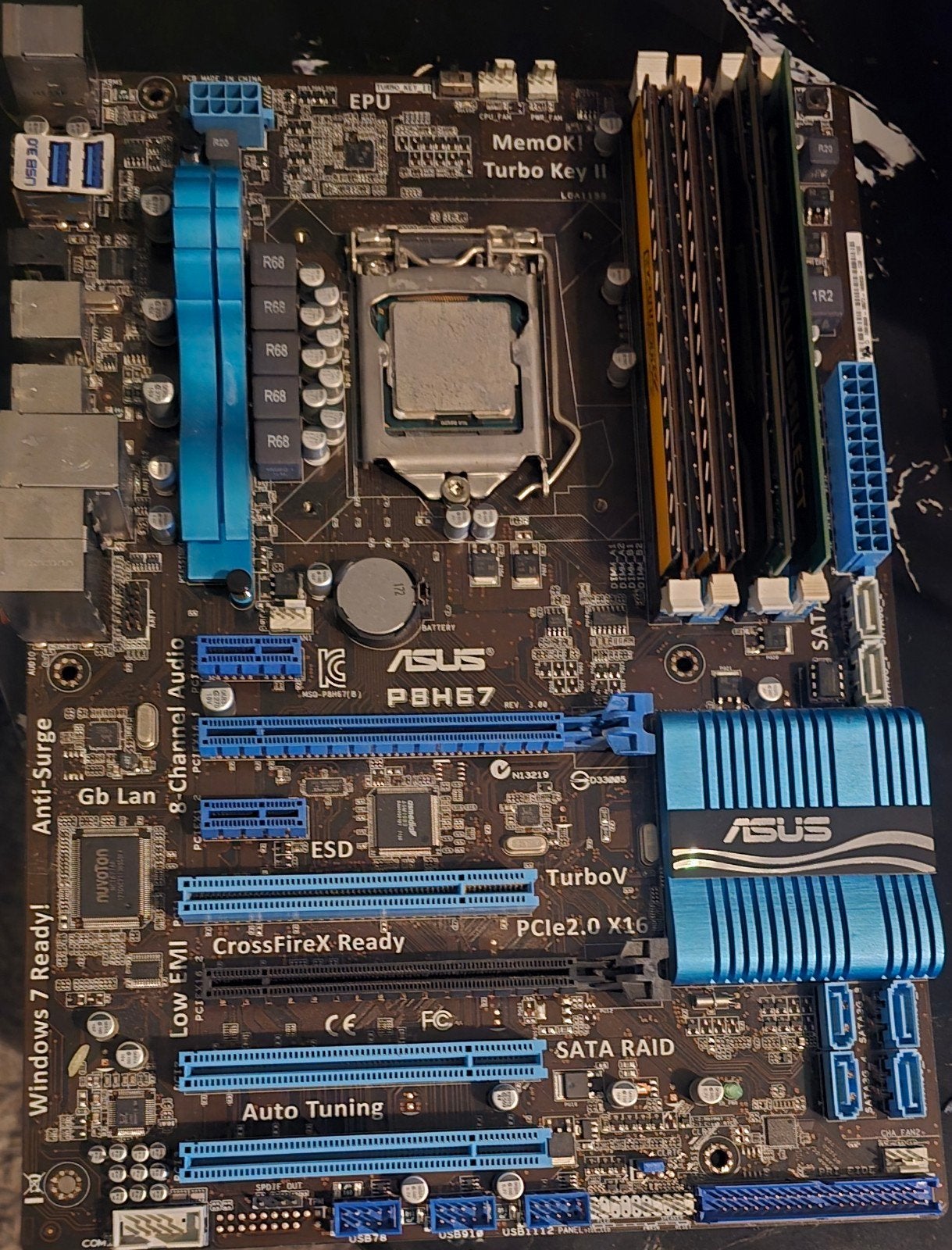 Moederbord, CPU (i5 2500k) en RAM (16GB DDR3) Combo, Computers en Software, Moederborden, Ophalen of Verzenden
