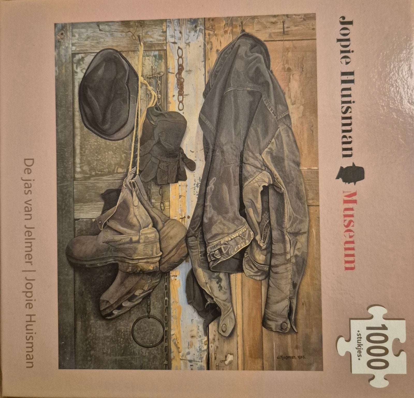 Jopie Huisman puzzel - De jas van Jelmer (1000 stukjes, Ophalen of Verzenden, 500 t/m 1500 stukjes, Zo goed als nieuw, Legpuzzel
