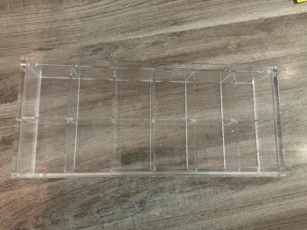 12-vaks theedoos van plexiglas, Huis en Inrichting, Keuken | Keukenbenodigdheden, Gebruikt, Theedoos, Overige materialen, Ophalen of Verzenden