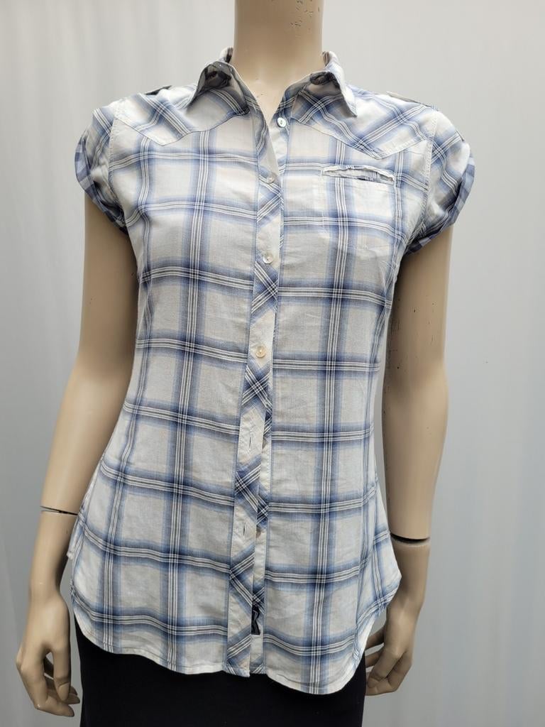 Woolrich shirt maat S/M 36/38, Paars, Ophalen of Verzenden, Zo goed als nieuw, Woolrich