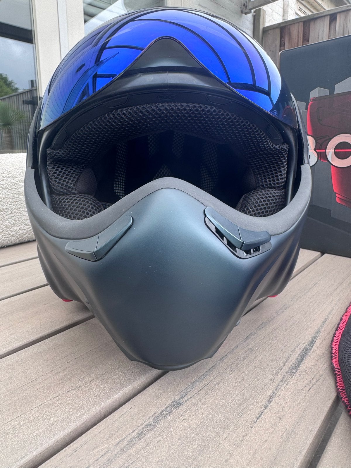 Nieuwe Roof Boxxer helm maat 56 Petrol met extra vizier, Overige merken, Systeemhelm, Heren, Ophalen of Verzenden