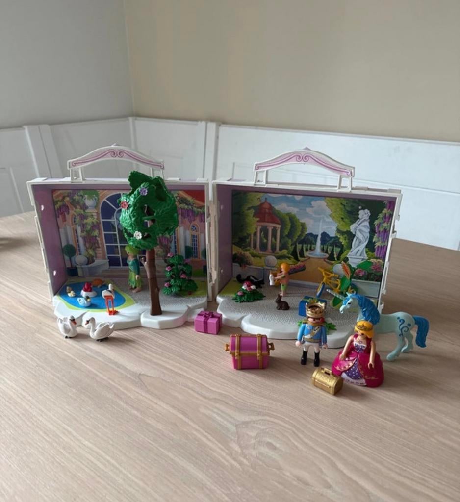 Playmobil Prinsessenkoffer met prins en prinses, Kinderen en Baby's, Speelgoed | Playmobil, Ophalen of Verzenden, Gebruikt, Los playmobil