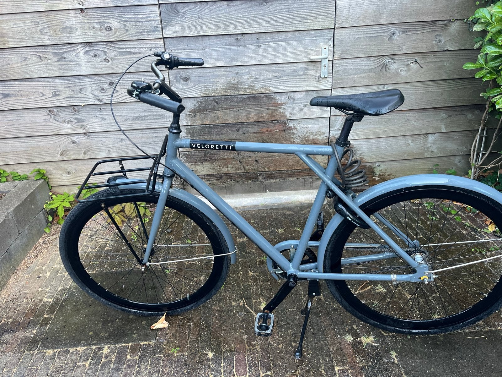 Hippe Veloretti Cafechaser - grijs, Fietsen en Brommers, Fietsen | Heren | Herenfietsen, Terugtraprem, Zo goed als nieuw, 57 tot 61 cm