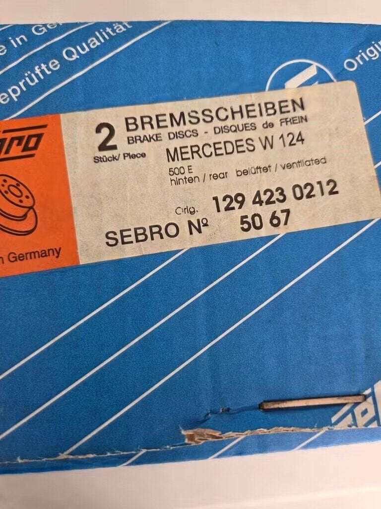 Set Sebro Remschijven Mercedes W124, Sebro, ., Mercedes-Benz, Nieuw