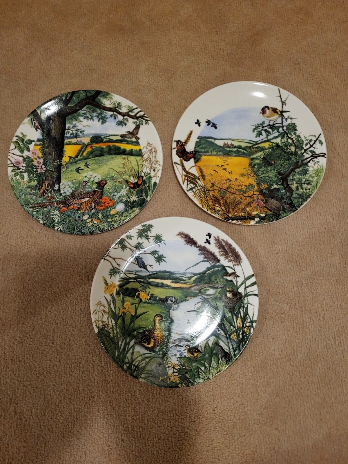 Wedgwood 'The Meandering Stream' decoratieve borden set, Antiek en Kunst, Ophalen of Verzenden