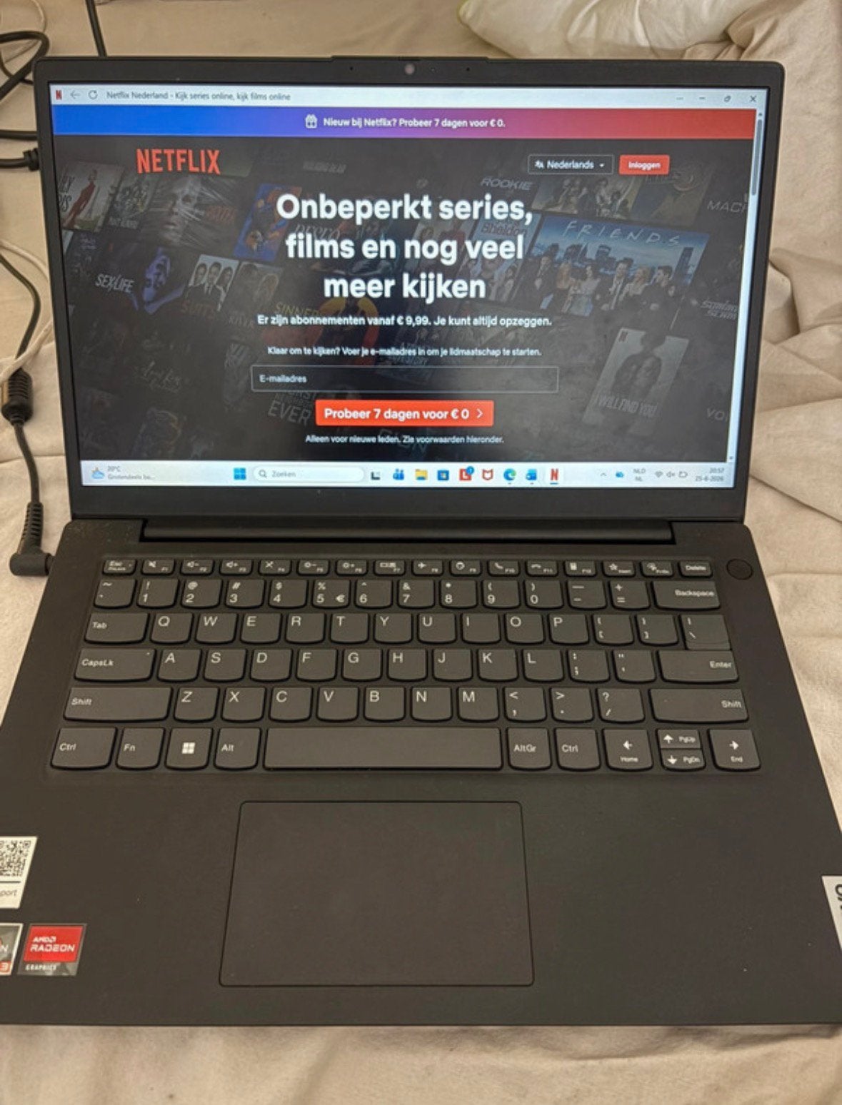 Lenovo V14 G4 AMN laptop | Ryzen 3 | 8GB RAM | 14 inch, Computers en Software, Qwerty, 8 GB, 14 inch, Ophalen of Verzenden