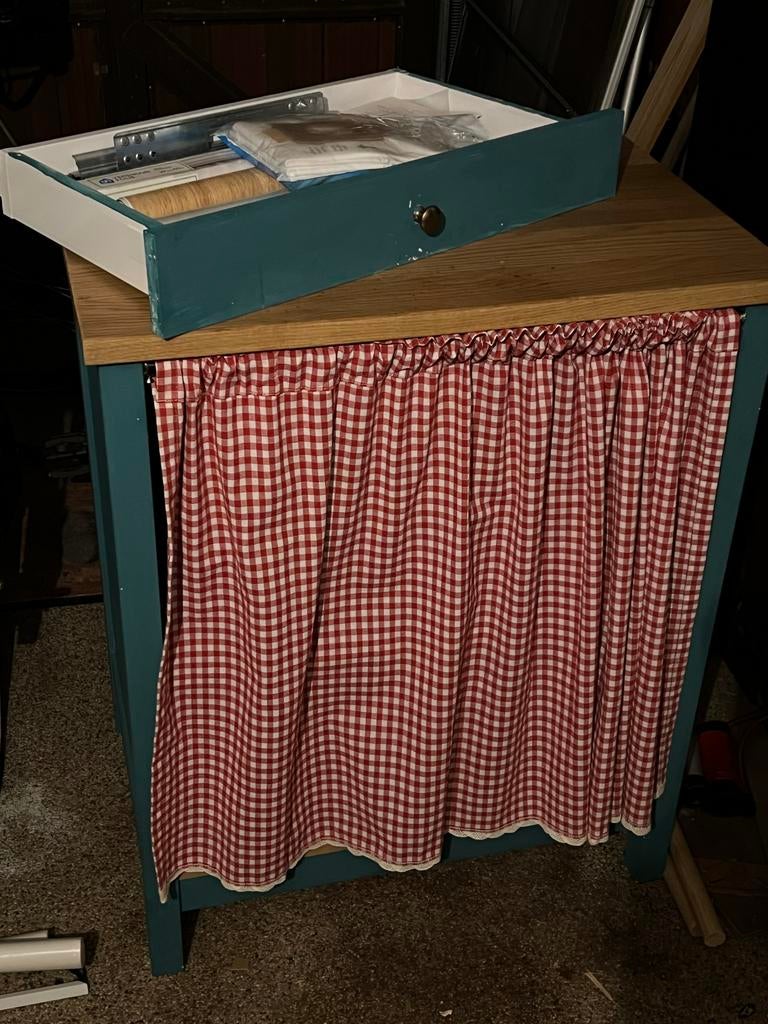 Custom Ikea Tornviken keukeneiland geschilderd, Ophalen of Verzenden, Gebruikt