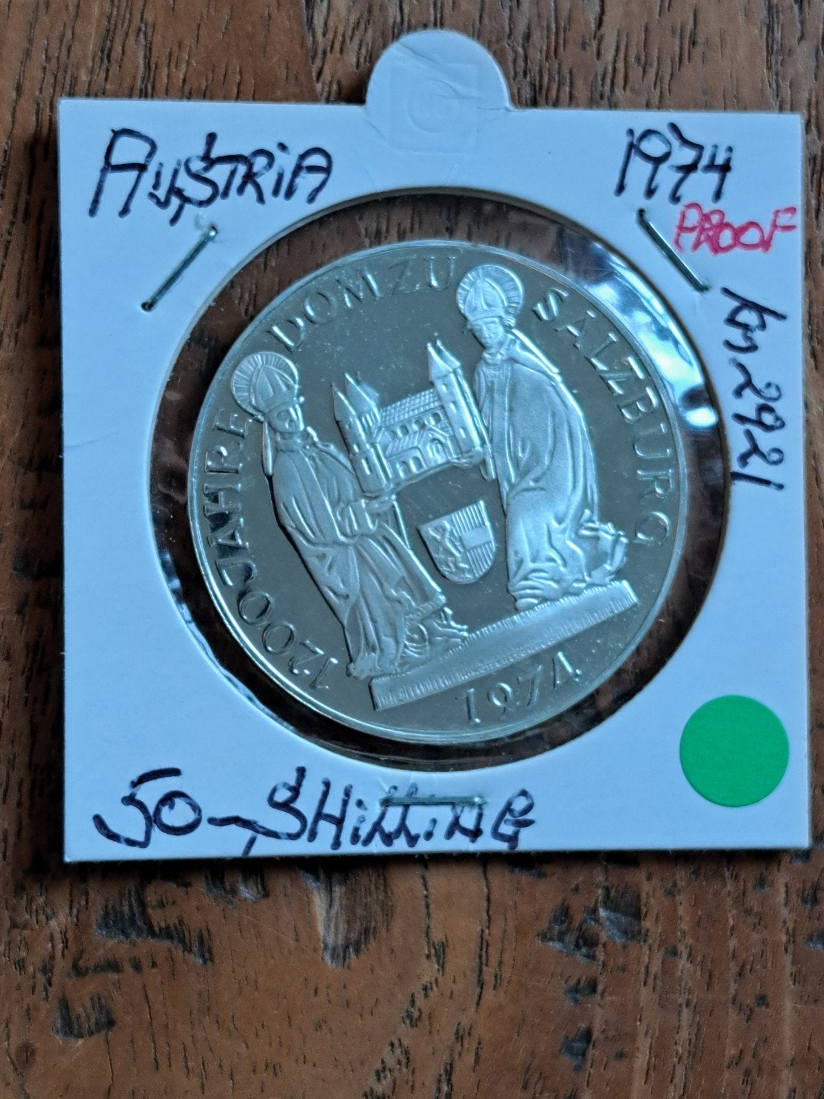Oostenrijk 50 Schilling 1974 proof, Ophalen of Verzenden, Oostenrijk, Losse munt, Zilver