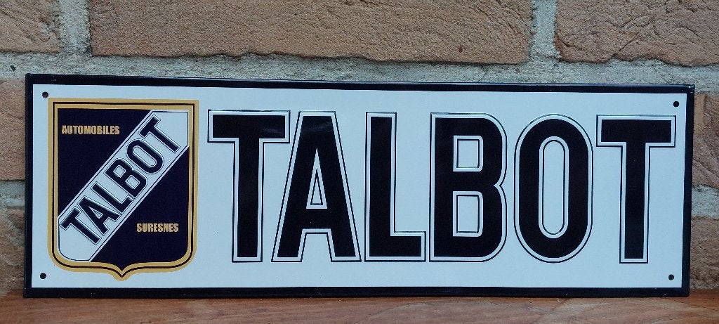Reclamebord Talbot, Ophalen of Verzenden, Nieuw, Auto's