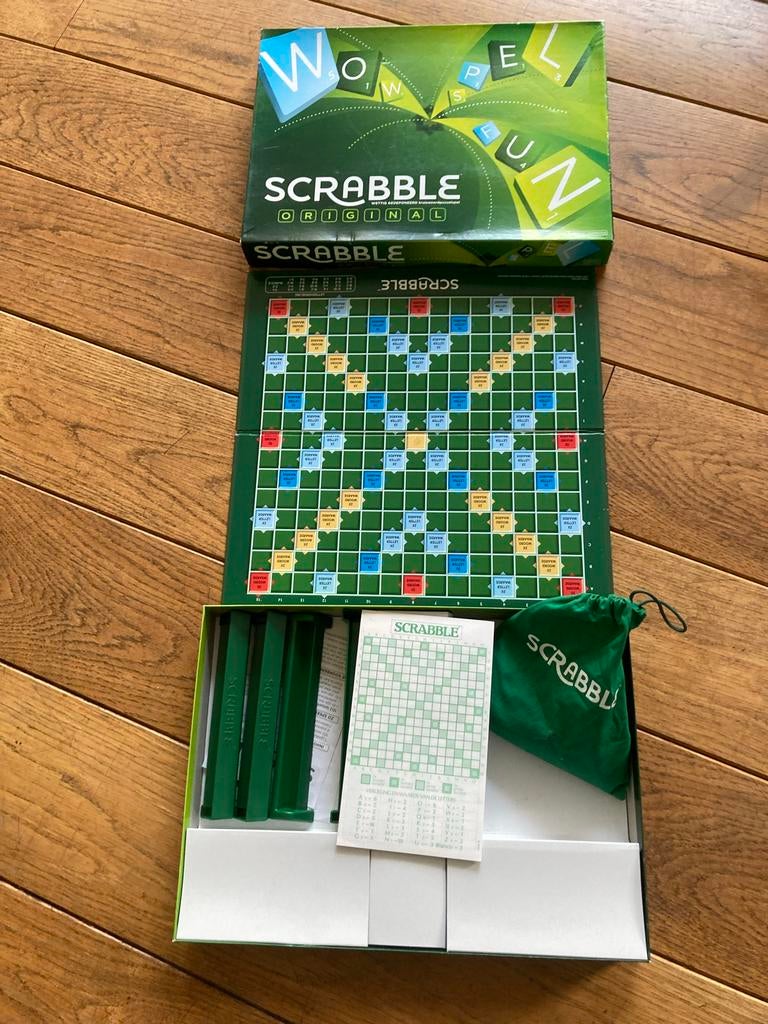 Scrabble Original Bordspel - Klassiek Woordspel, Ophalen of Verzenden, Zo goed als nieuw