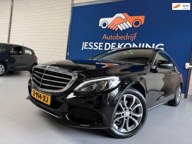 Mercedes-Benz C-klasse Estate 180 Prestige automaat / bj.201, Auto's, Automaat, Achterwielaandrijving, Euro 6, Leder en Stof