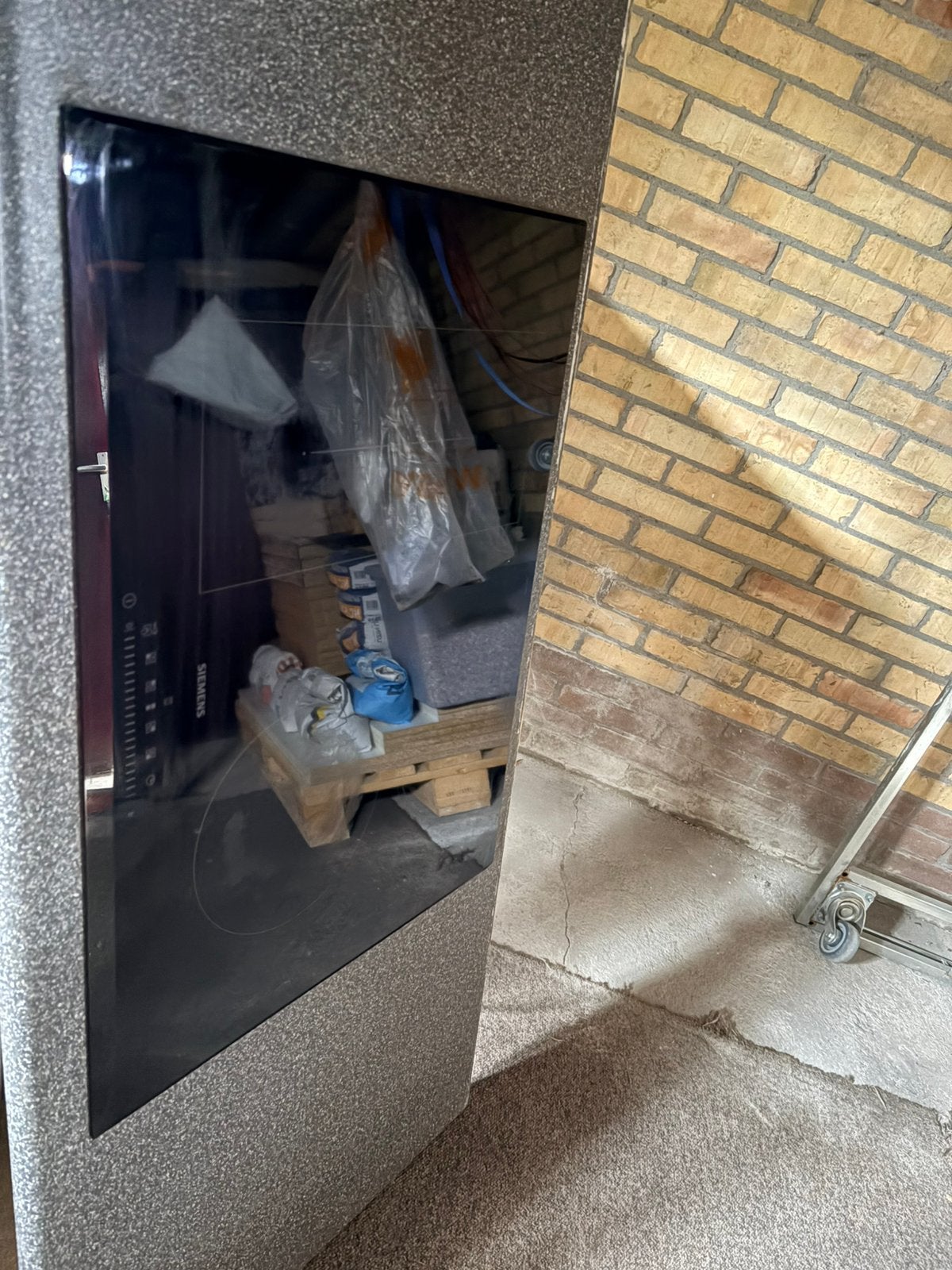 Siemens inductieplaat 70x52, Ophalen, 4 kookzones, Zo goed als nieuw, Inbouw