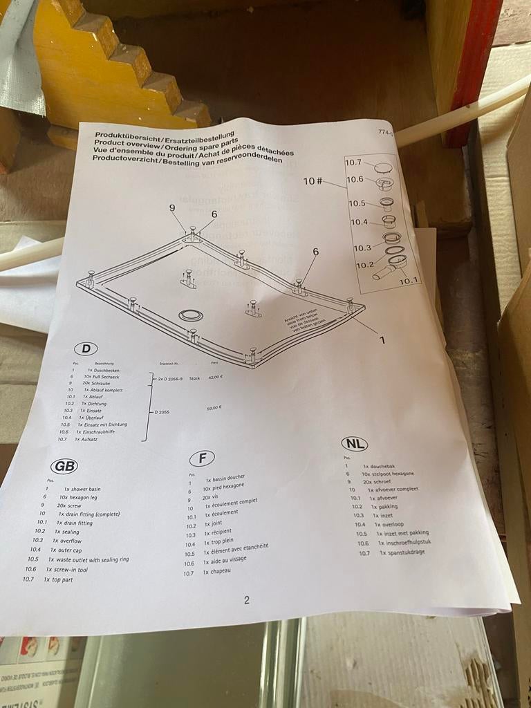 Nieuwe Douchebak 140x90/93 cm - Nooit gebruikt!, Ophalen of Verzenden, Nieuw, Douche