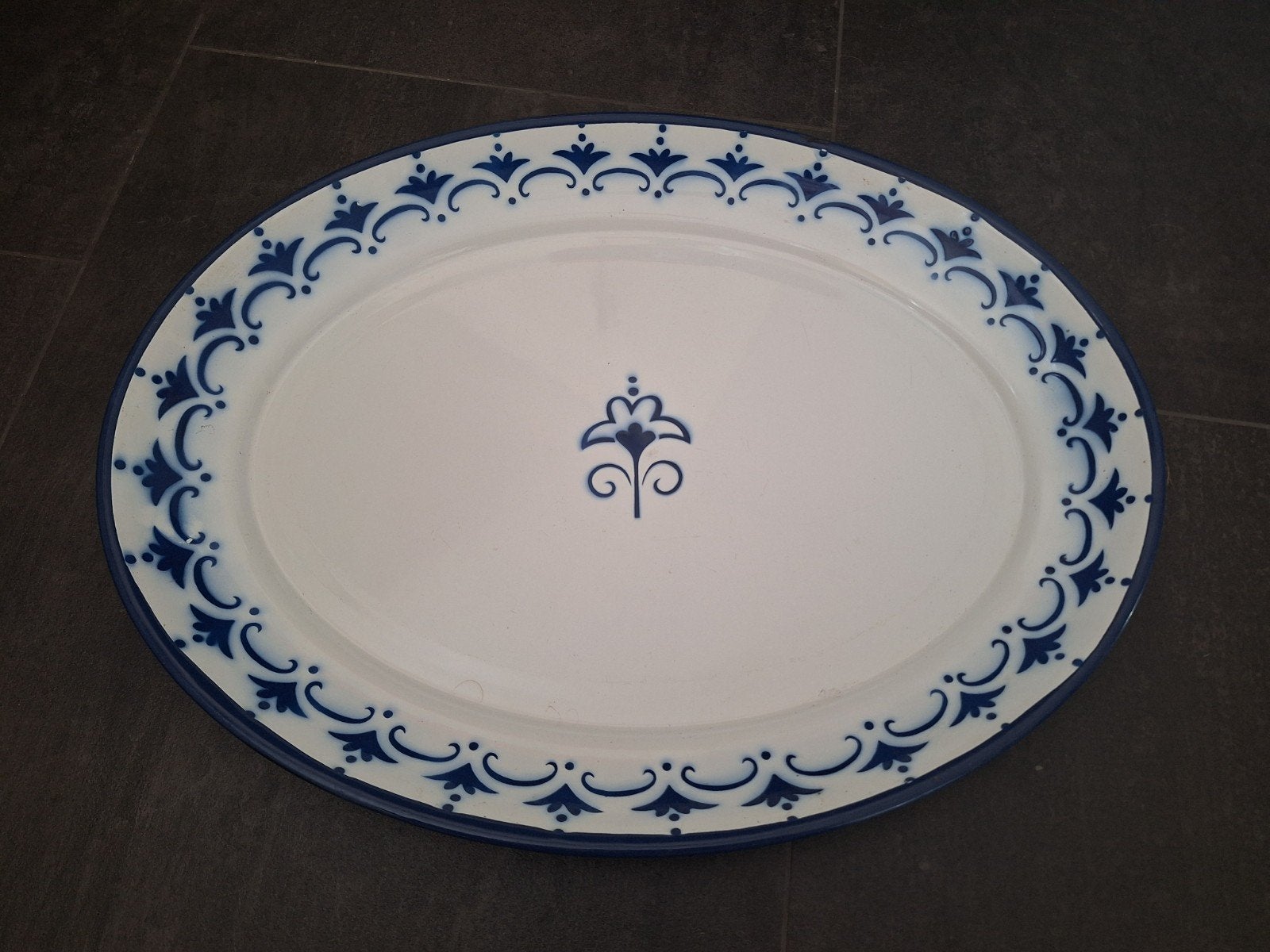 Vintage IKEA Arv Idyll Serveerschaal - Jaren '80 Emaille, Ophalen of Verzenden