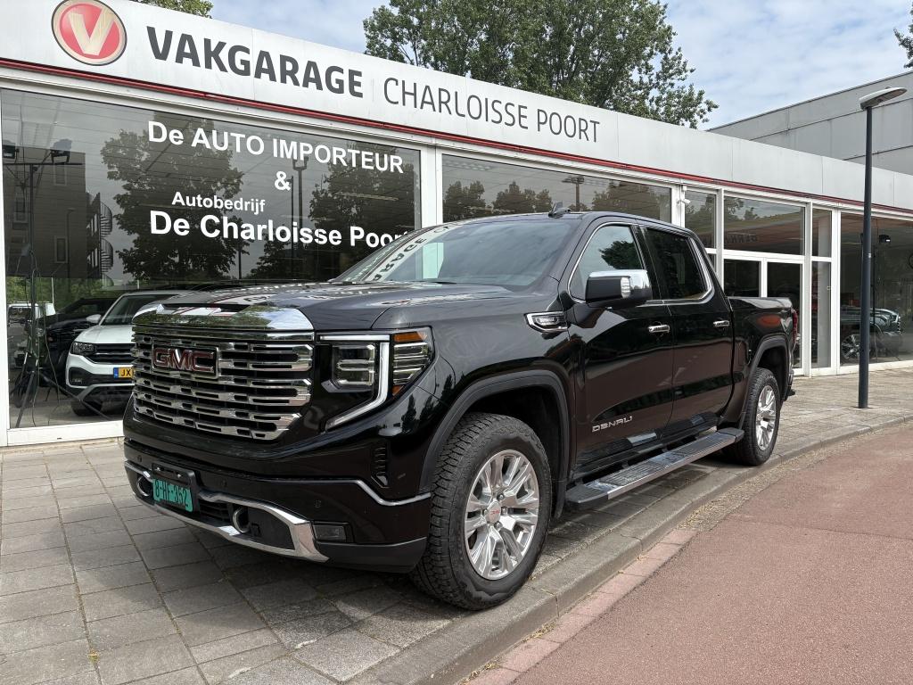 GMC Sierra SIERRA DENALI DIESEL BPM VRIJ (bj 2024), Auto's, Metallic lak, Gebruikt, Zwart, Leder
