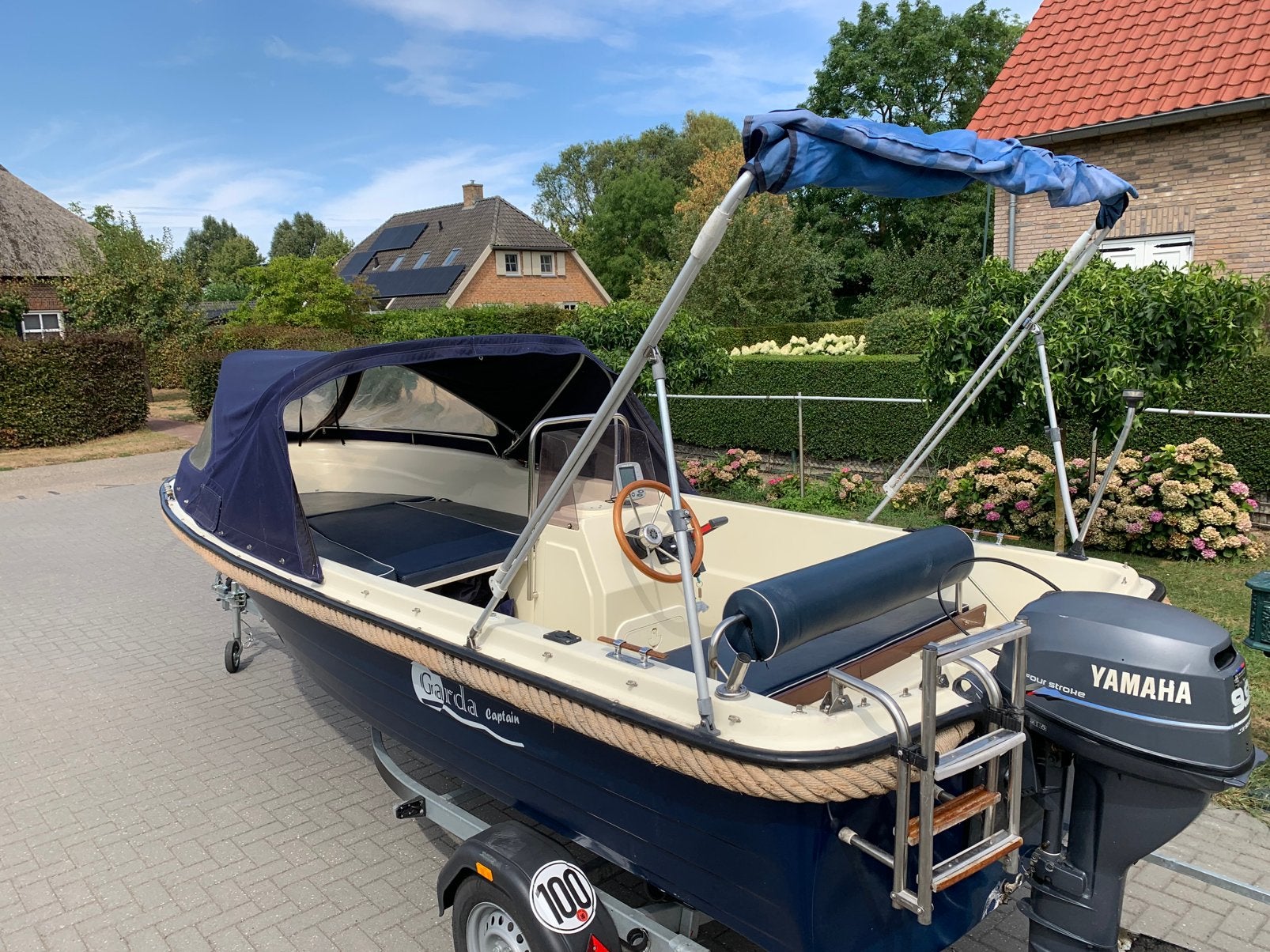 Sloep Grada 500 met Yamaha 9.9 pk 4 takt, Ophalen of Verzenden, Zo goed als nieuw, Afdekzeil