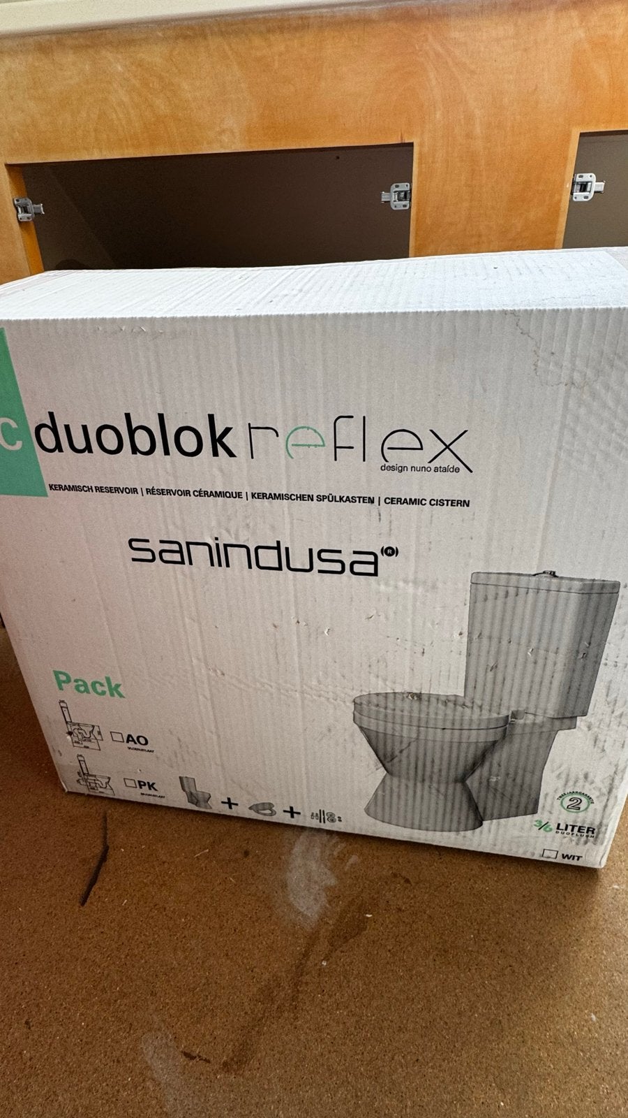 Nieuw Sanindusa Duoblok Reflex WC, Ophalen, Nieuw, Toilet