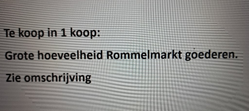 Grote hoeveelheid rommelmarkt artikel, nieuw tot gebruikt., Diversen, Ophalen