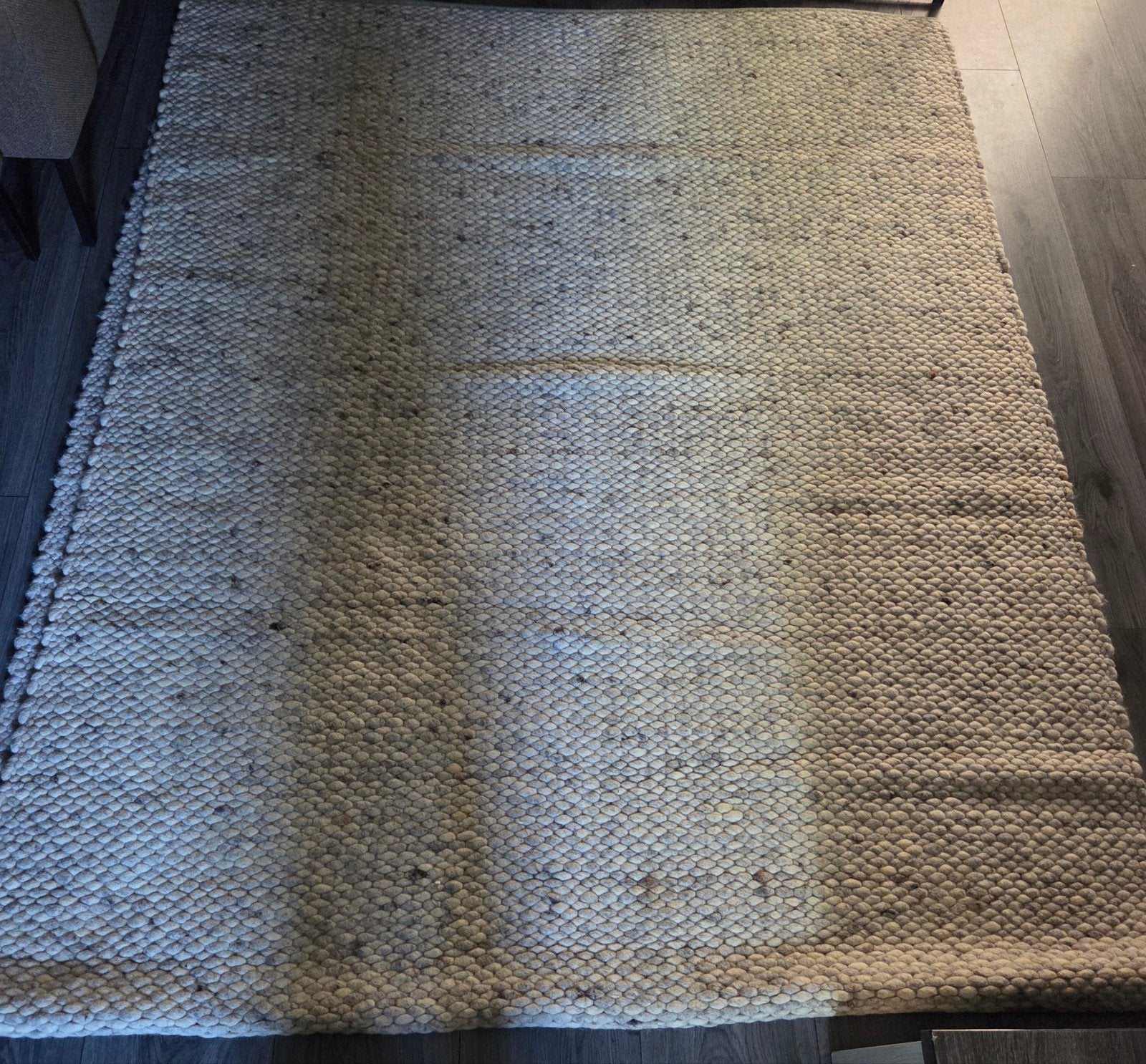 Wollen vloerkleed 4,20x1,70, Huis en Inrichting, Ophalen, Gebruikt, 150 tot 200 cm, 200 cm of meer