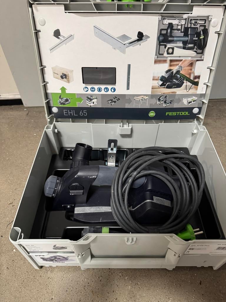 Festool EHL 65 EQ-Plus Schaaf in Systainer, Ophalen of Verzenden, Zo goed als nieuw, Elektrisch