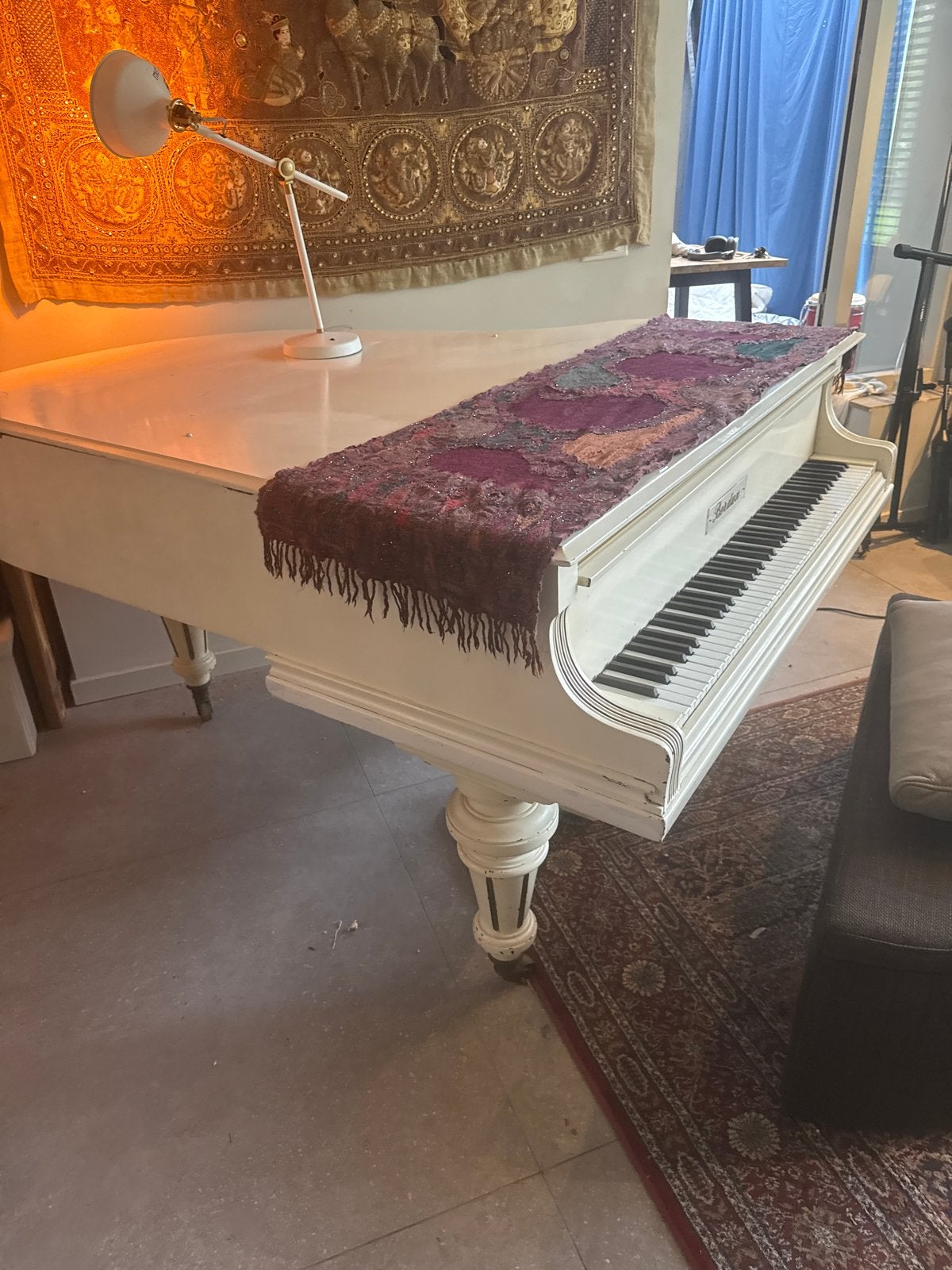 Witte Piano Vleugel, Ophalen of Verzenden, Wit, Vleugel