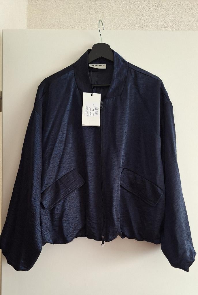 Nieuw!! Femmes Du Sud Jackets Donkerblauw Lacy Satin maat L, Femmes du Sud, Blauw, Maat 42/44 (L), Nieuw