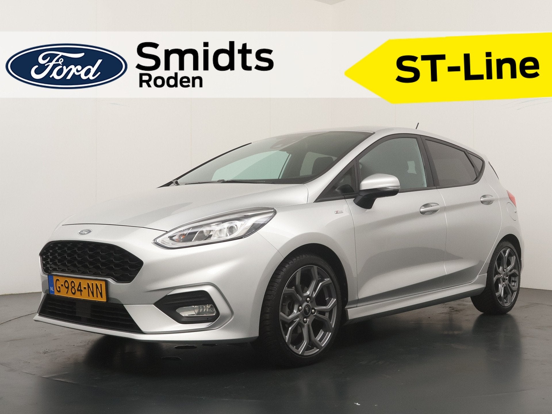 Ford Fiesta 100PK EcoBoost ST-Line | Trekhaak | Voorruitverw, Auto's, Gebruikt, 580 kg, 49 €/maand, Origineel Nederlands
