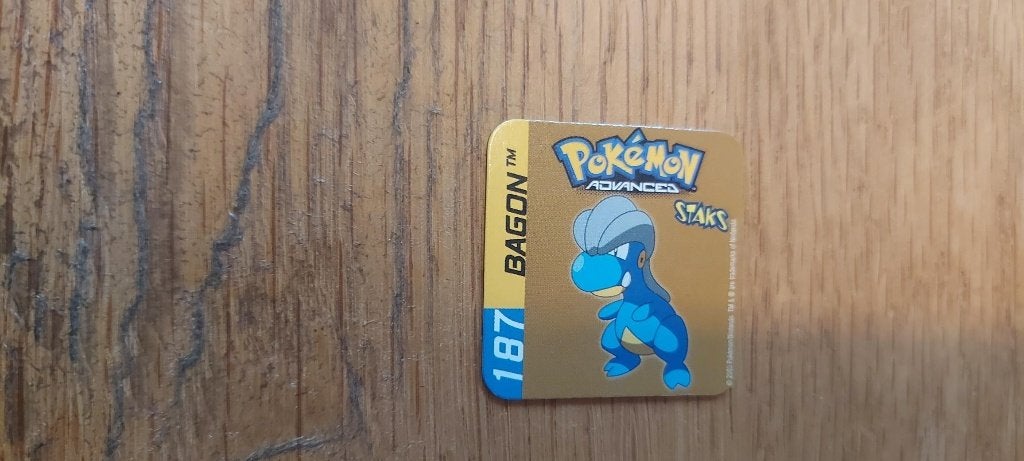 magneet speelgoed pokemon panini staks Bagon 2003, Ophalen of Verzenden, Nieuw, Overige merken