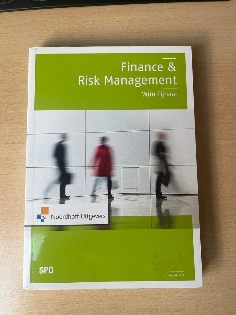 Finance & Risk Management - Wim Tijhaar (Tweede Druk), Ophalen of Verzenden, Gamma, Zo goed als nieuw, HBO