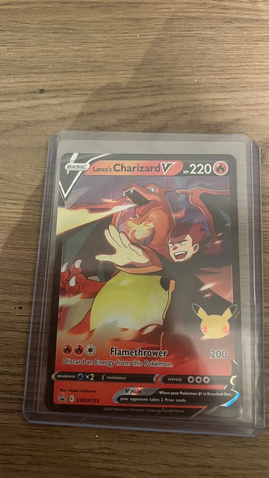 Lance’s Charizard V SWSH133 – Promo, Hobby en Vrije tijd, Ophalen of Verzenden, Zo goed als nieuw