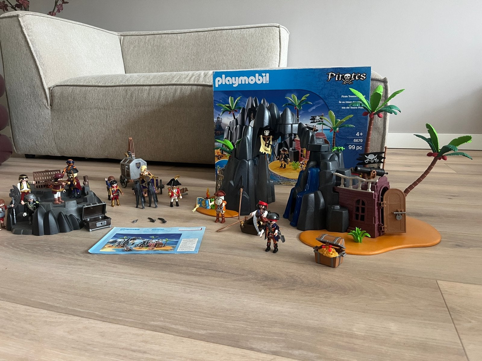Playmobil Piratenset 6679 Schateiland + EXTRA’s, Pirates, Complete set, Overige typen, Ophalen of Verzenden