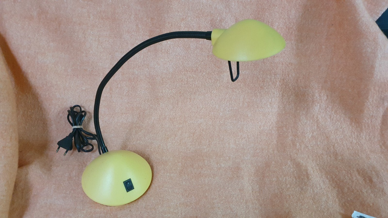 Vintage Gele Bureaulamp met Flexibele Arm, Ophalen of Verzenden