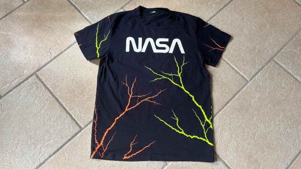 Donkerblauw NASA shirt maat M, Ophalen of Verzenden, Gedragen, Maat 48/50 (M), Blauw
