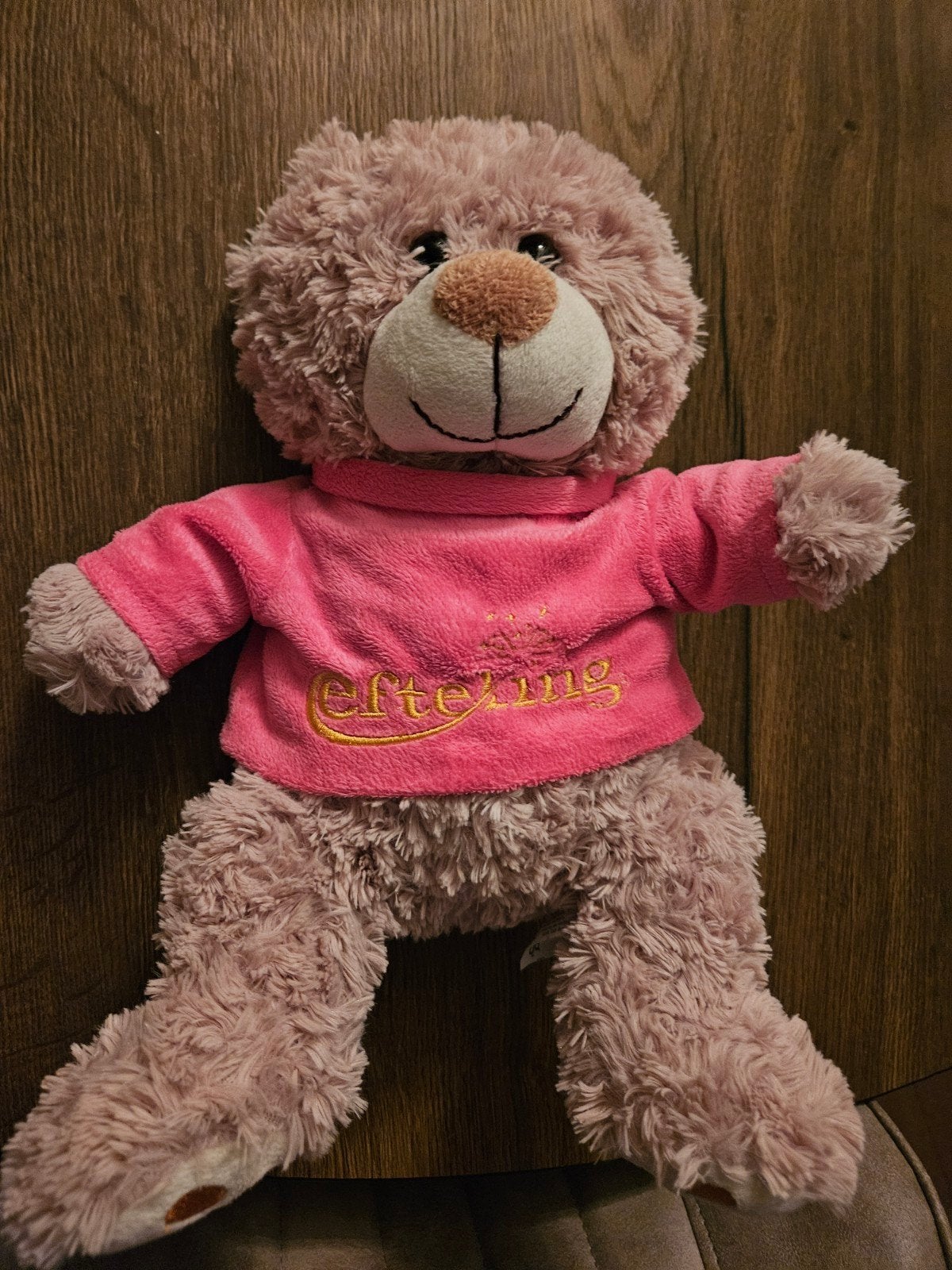 Efteling knuffelbeer met roze trui, Ophalen of Verzenden, Gebruikt
