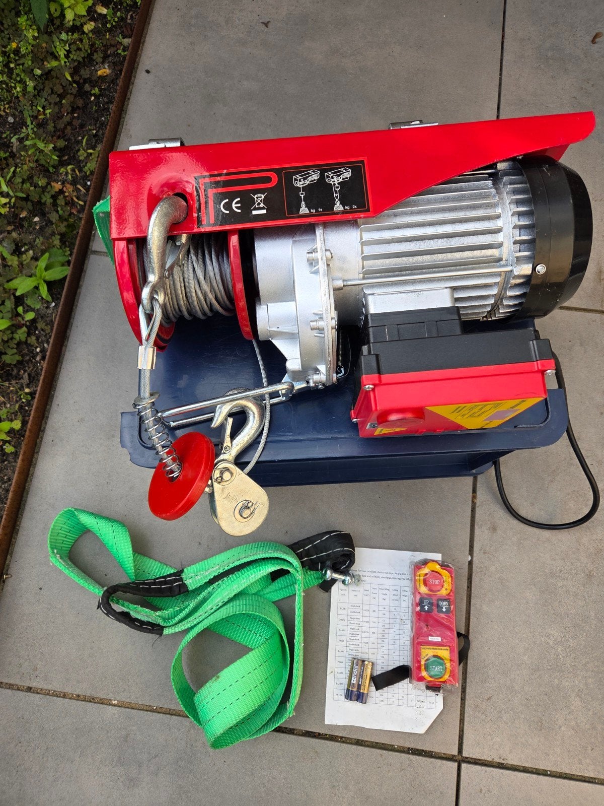 Vevor PA500 Lier / Takel - 250/500kg, Ophalen, Zo goed als nieuw, Elektrisch