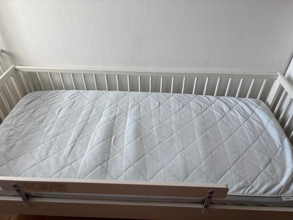 IKEA Sundvik Ledikant met matras, Ophalen, Gebruikt, 70 tot 85 cm, 140 tot 160 cm