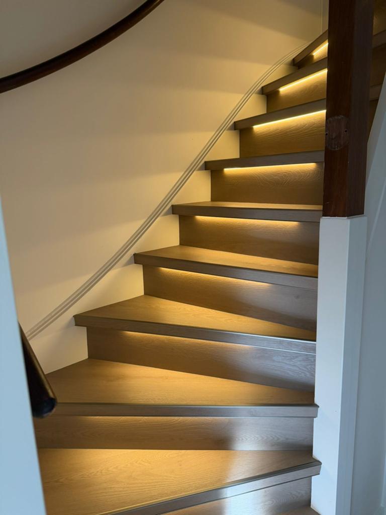 Trendy PVC Traprenovatie met Stootbord en Profiel - 12 Trede, Ophalen of Verzenden, Nieuw, 75 m² of meer
