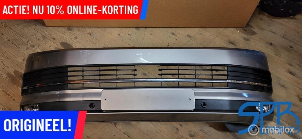 VOORBUMPER VW T6 TRANSPORTER MULTIVAN 7E5807221D LA1W Chroom, Auto-onderdelen, Gebruikt, Volkswagen, Ophalen of Verzenden, Volkswagen