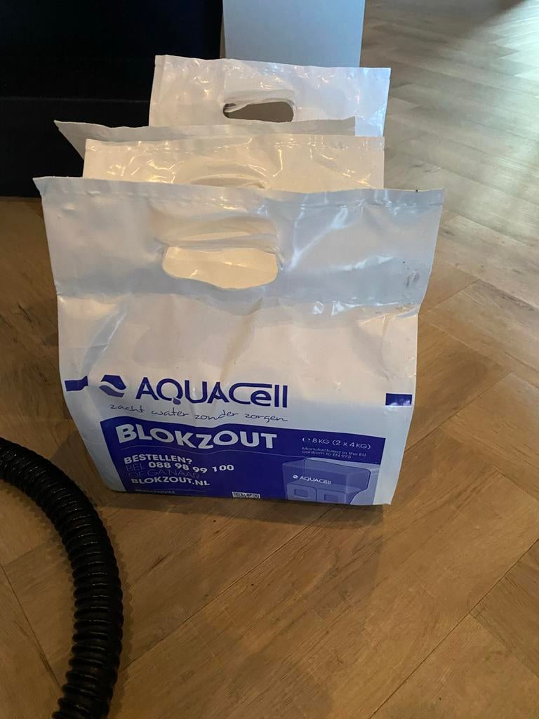 Aquacell Onthardingszout Blokzout - Rechte Hoek, Witgoed en Apparatuur, Waterontharders, Ophalen, Nieuw, Waterontharder met zout