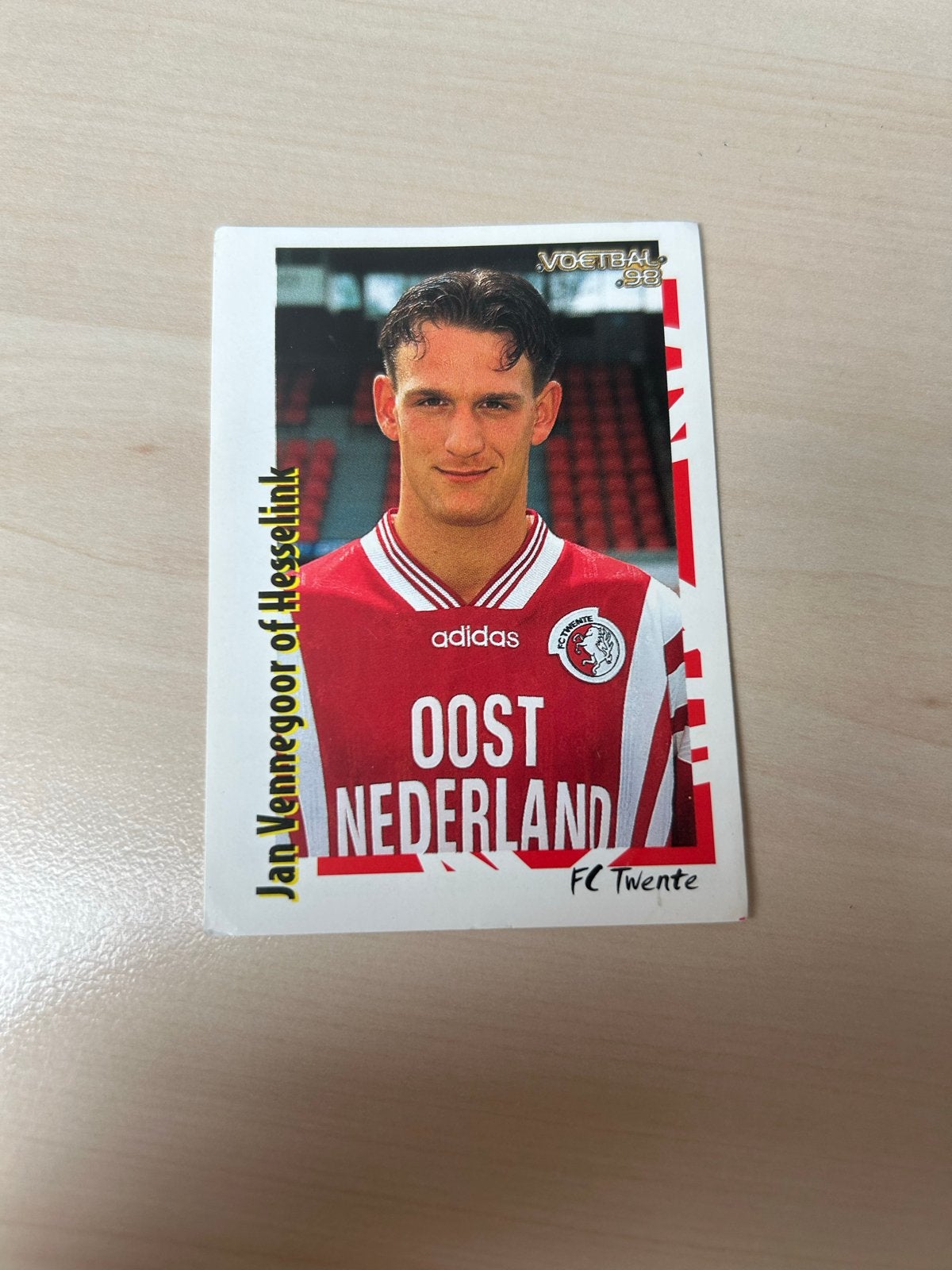 Voetbal '98 Panini sticker Jan Vennegoor of Hesselink, Ophalen of Verzenden, Zo goed als nieuw, Sport