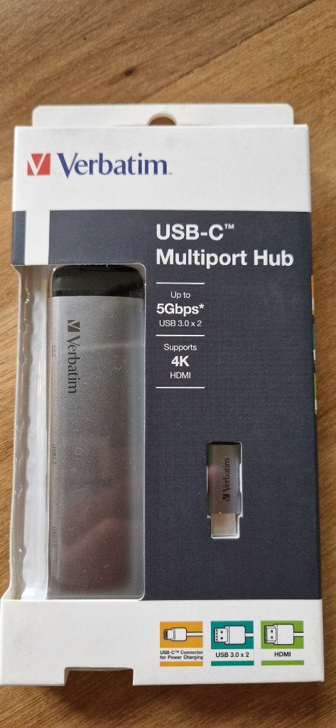 Partij 15 stuks Verbatim 49140 USB-C Multiport Hub, Ophalen of Verzenden, Nieuw, USB-hub, Verbatim