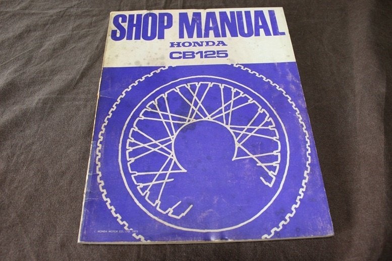 Honda CB125 twin 1975 motorcycle shop manual CB 125, Motoren, Ophalen of Verzenden, Honda