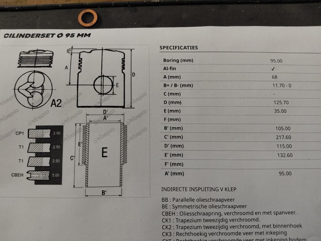 Deutz 2fl812 cilinder/zuigerset., Ophalen, Nieuw, Dieselmotor, 1800 rpm of meer