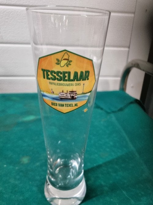 bierglas tesselaar glas, Verzamelen, Ophalen of Verzenden, 'T Olde Gre-j, Info@toldegrej.nl, Endepoelstraat 20f Didam