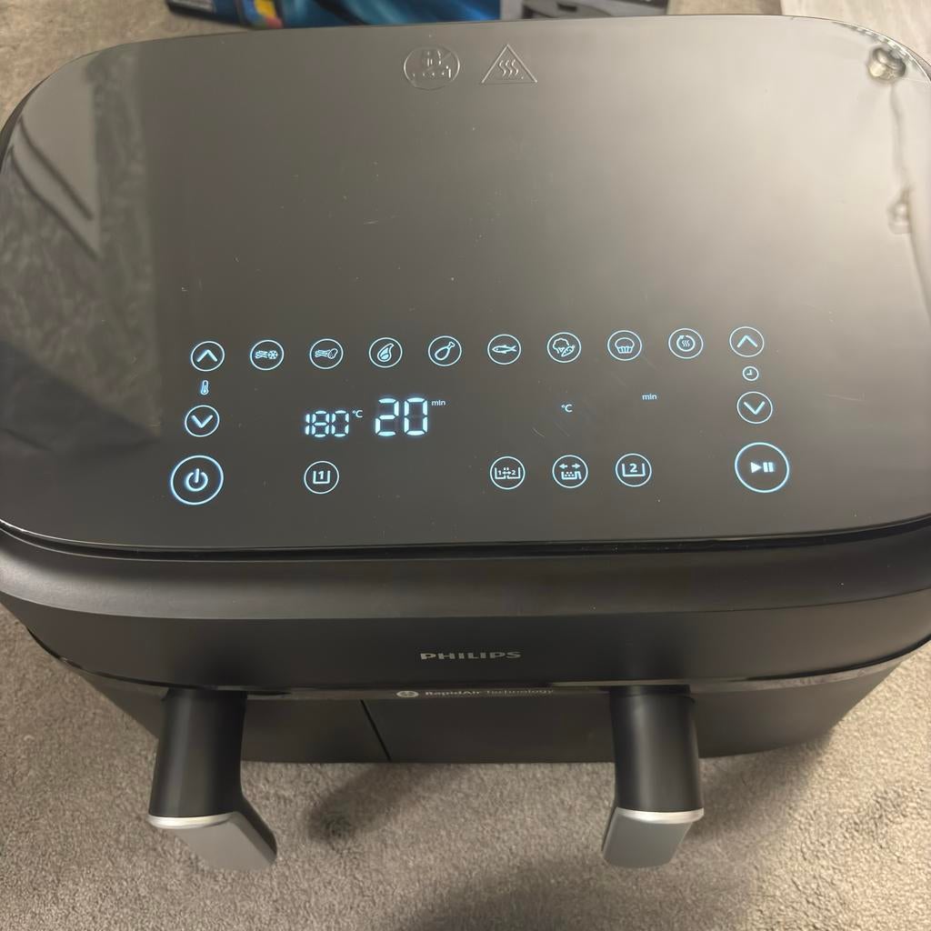 Philips Airfryer met dubbele mand, Ophalen of Verzenden, Nieuw