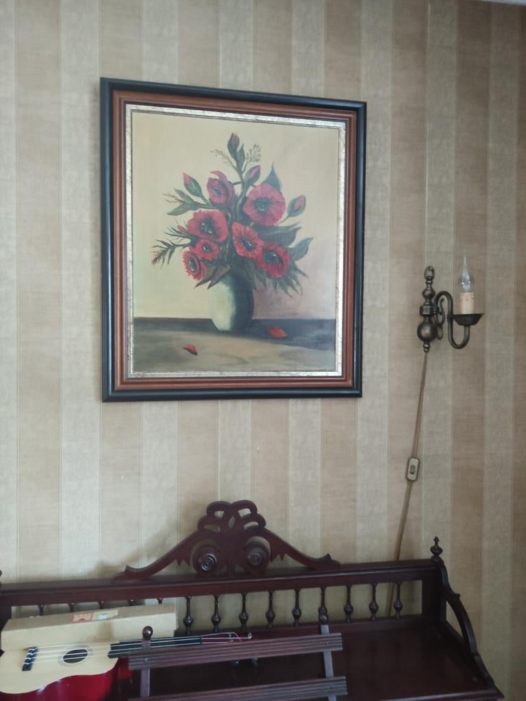 Prachtig bloemen schilderij️️, Ophalen of Verzenden, Overige typen