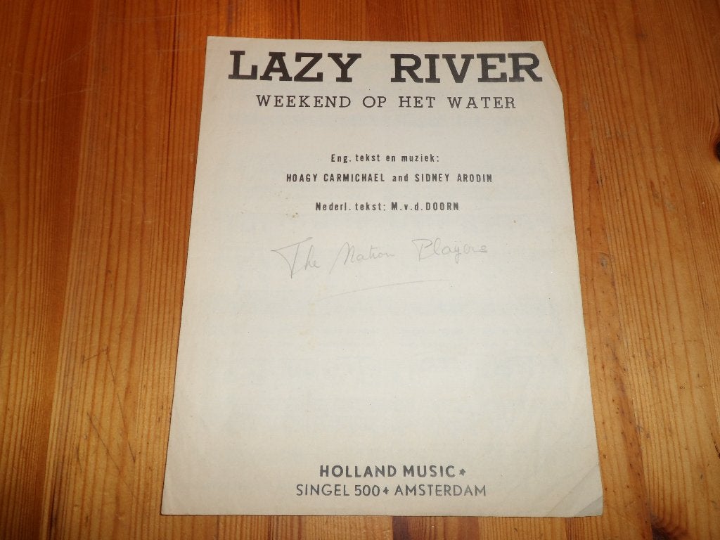 Lazy river - weekend op het water - hoagy carmichael, Gebruikt, Gitaar, Ophalen of Verzenden, Artiest of Componist