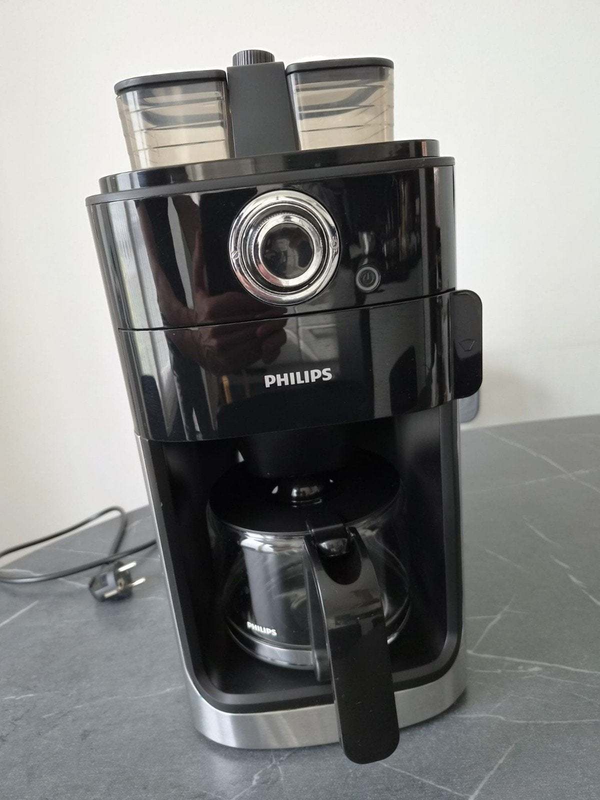 Philips hd7766 koffiefilter met bonen maler., Witgoed en Apparatuur, 10 kopjes of meer, Ophalen of Verzenden, Zo goed als nieuw